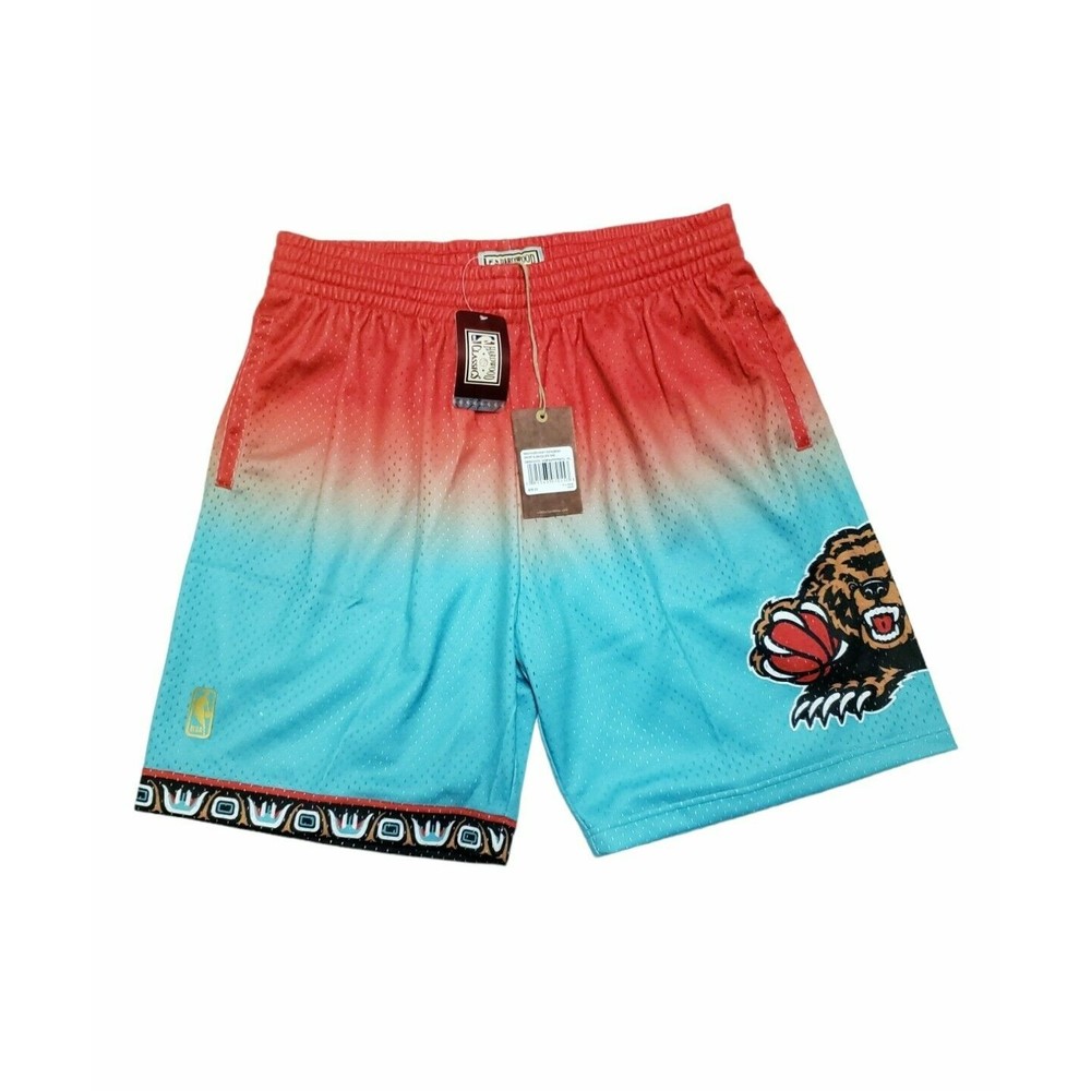Mitchell & Ness NBA 1996 Vancouver Grizzlies Fadeaway Swingman Shorts Men Sz XL